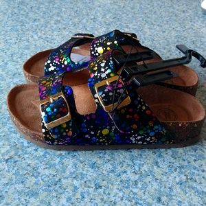 GMG WN 2BKLE SDL Comfort footbed and adjustable  color BLK MUL